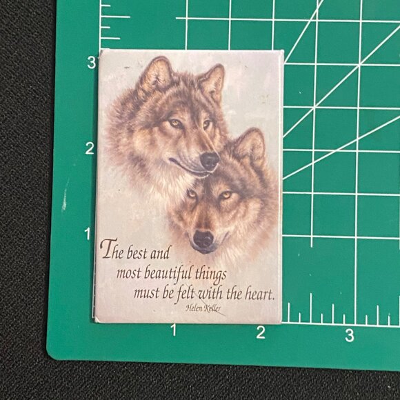 Combo Leanin' Tree Greeting Card/Magnet FOREST MATES Wolves Anniversary Larry Fa - Picture 10 of 10